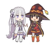 「アニメ描き下ろし氷結＆爆裂のアクリルキーホルダーぺあせっと」