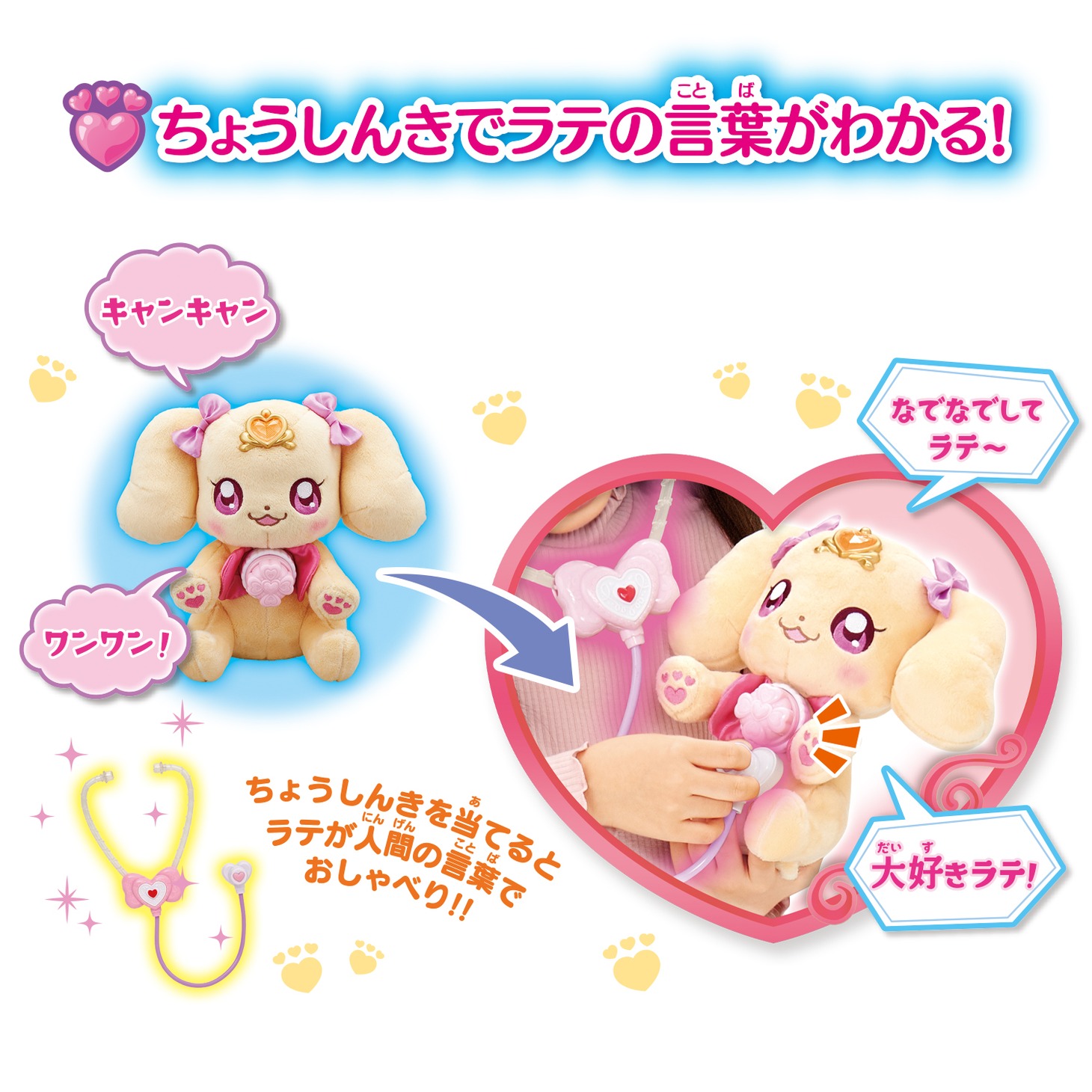 「おしゃべりラテ」の説明。