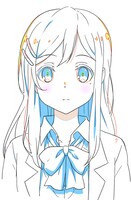 しまむら（CV：伊藤美来）の設定画。