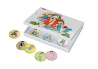 「サッポロ一番オリジナル 3月のライオンイラスト付きオリジナル缶マグネット12個セット」(c)羽海野チカ／白泉社