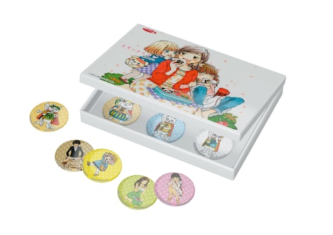 「サッポロ一番オリジナル 3月のライオンイラスト付きオリジナル缶マグネット12個セット」(c)羽海野チカ／白泉社