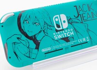石田スイの直筆イラストあしらったNintendo Switch Lite。