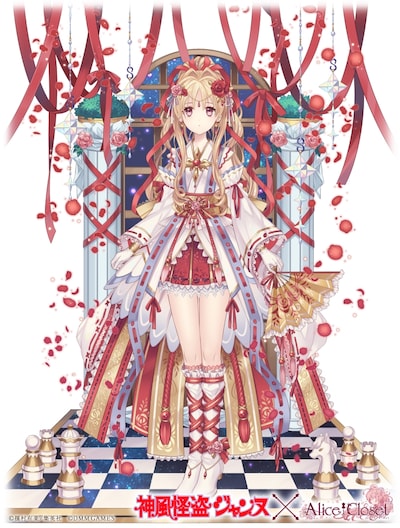 「神風怪盗ジャンヌ」とのコラボコーデ「チェックメイトジャンヌ」。