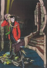 「追悼、モンキー・パンチ ある漫画家の、60年の軌跡」より「ルパン三世」のカラーイラスト。(c)モンキー・パンチ