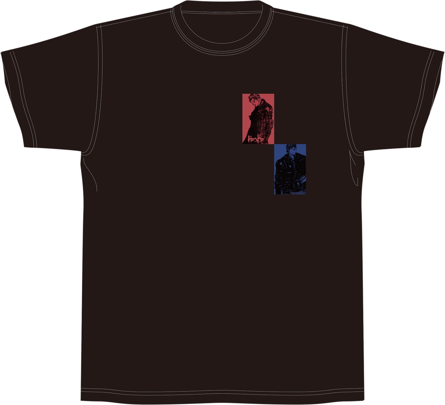 「ドロヘドロ Tシャツ 会川＆栗鼠」