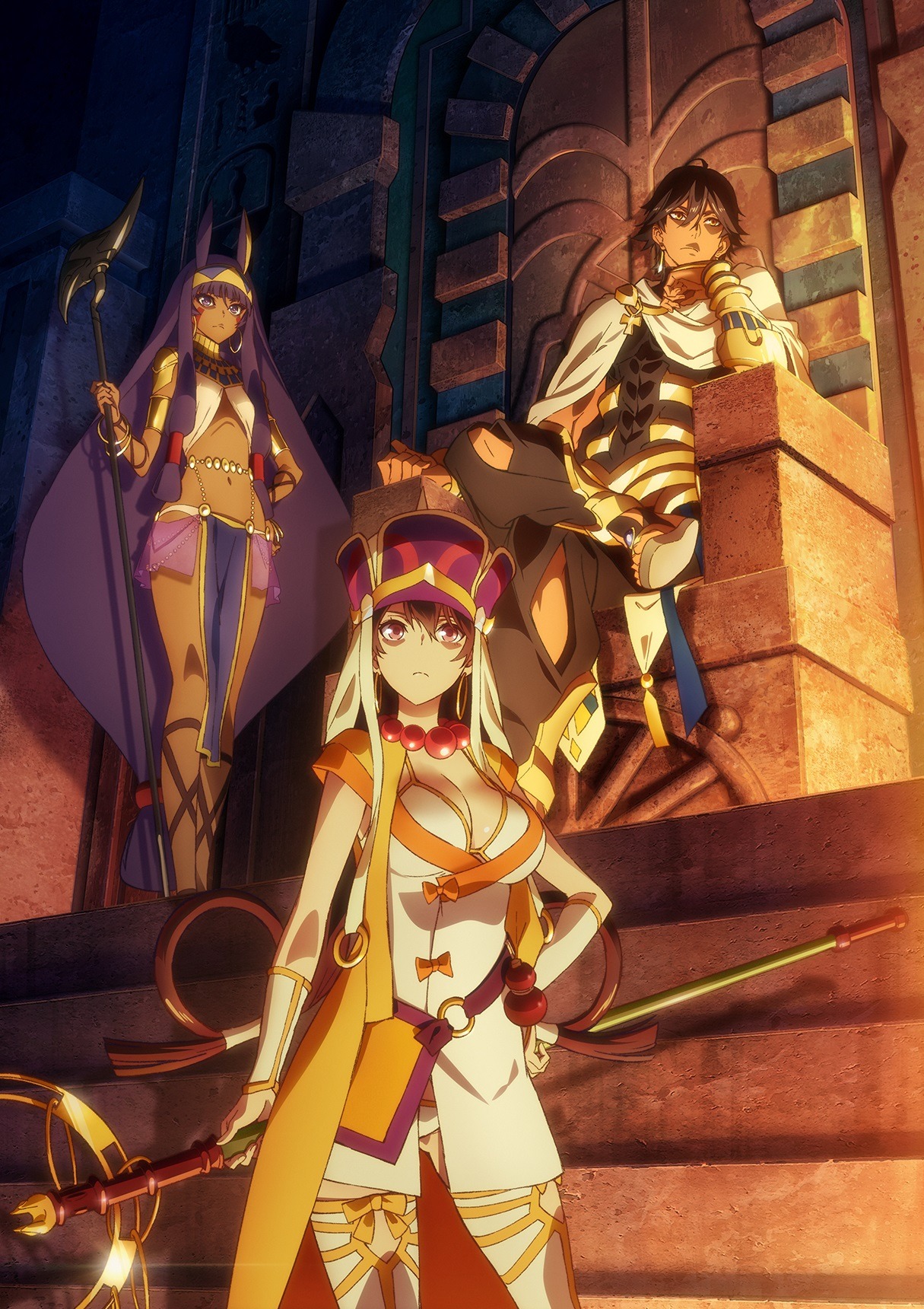 「劇場版 Fate/Grand Order -神聖円卓領域キャメロット-」より、「エジプト領」のキービジュアル。