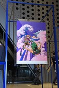 「東京2020 公式アートポスター展」の様子。
