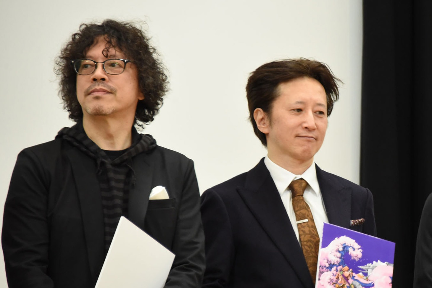 左から浦沢直樹、荒木飛呂彦。