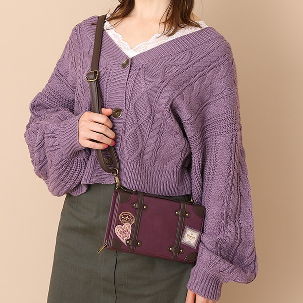 フランスモデルのショルダーマルチケースの使用イメージ。