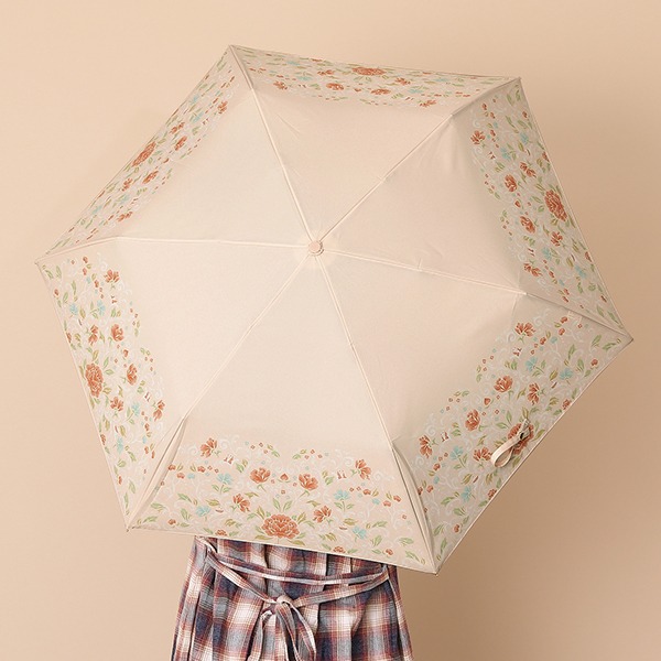 中国モデルの折り畳み傘の使用イメージ。