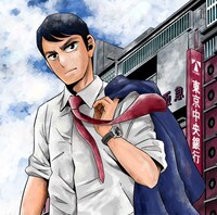 「半沢直樹」のイラスト。(c)池井戸潤・フジモトシゲキ・津覇圭一／講談社