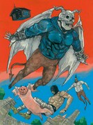 「ドロヘドロ Blu-ray BOX 下巻 初回生産限定版」林田球描き下ろしのボックスジャケット・裏面。