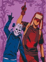 「ドロヘドロ Blu-ray BOX 上巻 初回生産限定版」岸友洋描き下ろしデジパックジャケット・裏面。