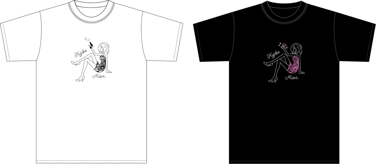 「峰不二子ピンナップガールTシャツ」
