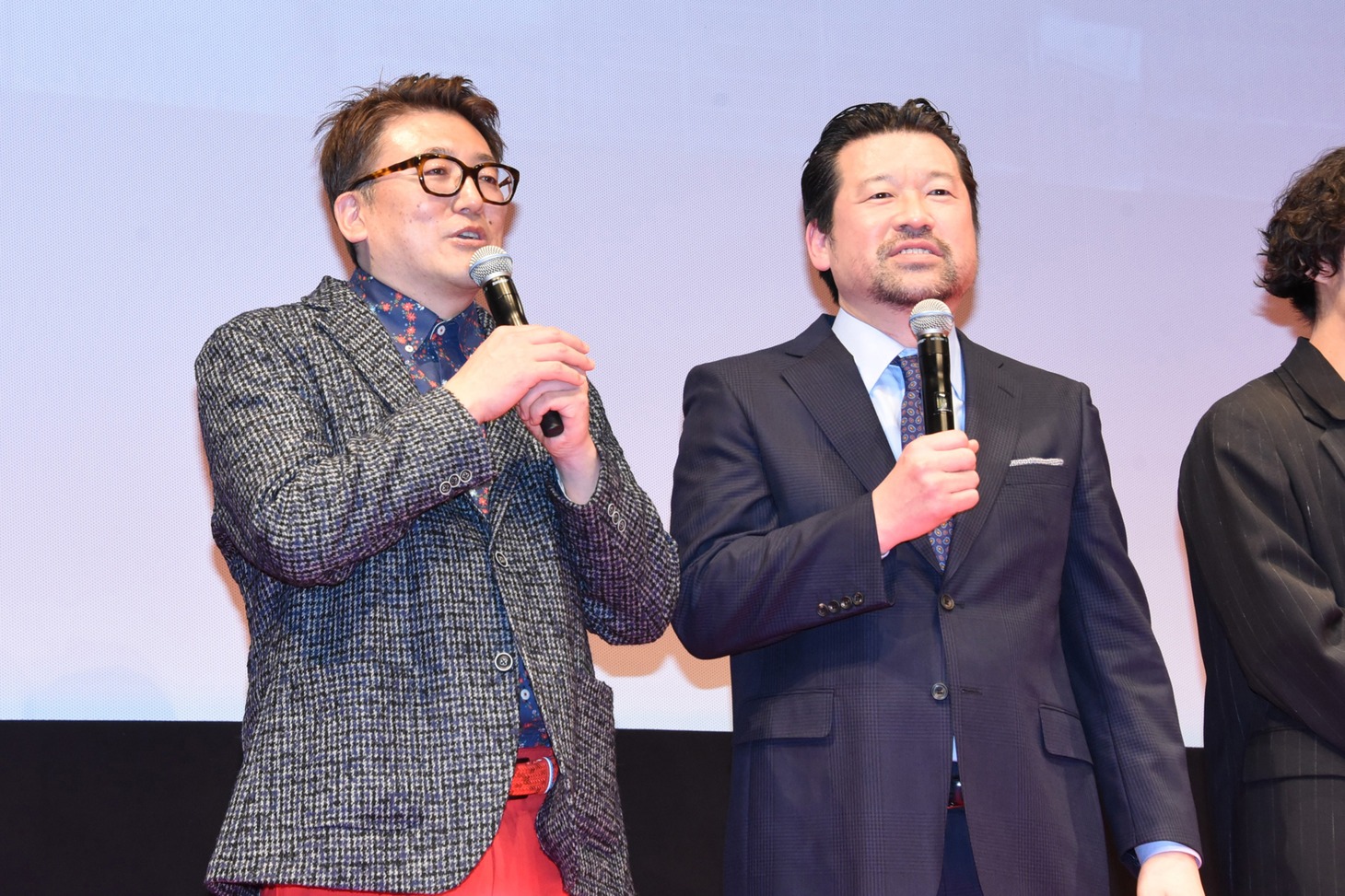 左から福田雄一監督、佐藤二朗。