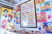 「あらいぐまラスカル×KING OF PRISM -Shiny Seven Stars- コラボカフェ」の様子。