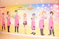 「あらいぐまラスカル×KING OF PRISM -Shiny Seven Stars- コラボカフェ」の様子。