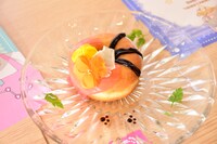 「フラワーラスカルドーナツ」。ラスカルのしっぽの模様がチョコで表現された。