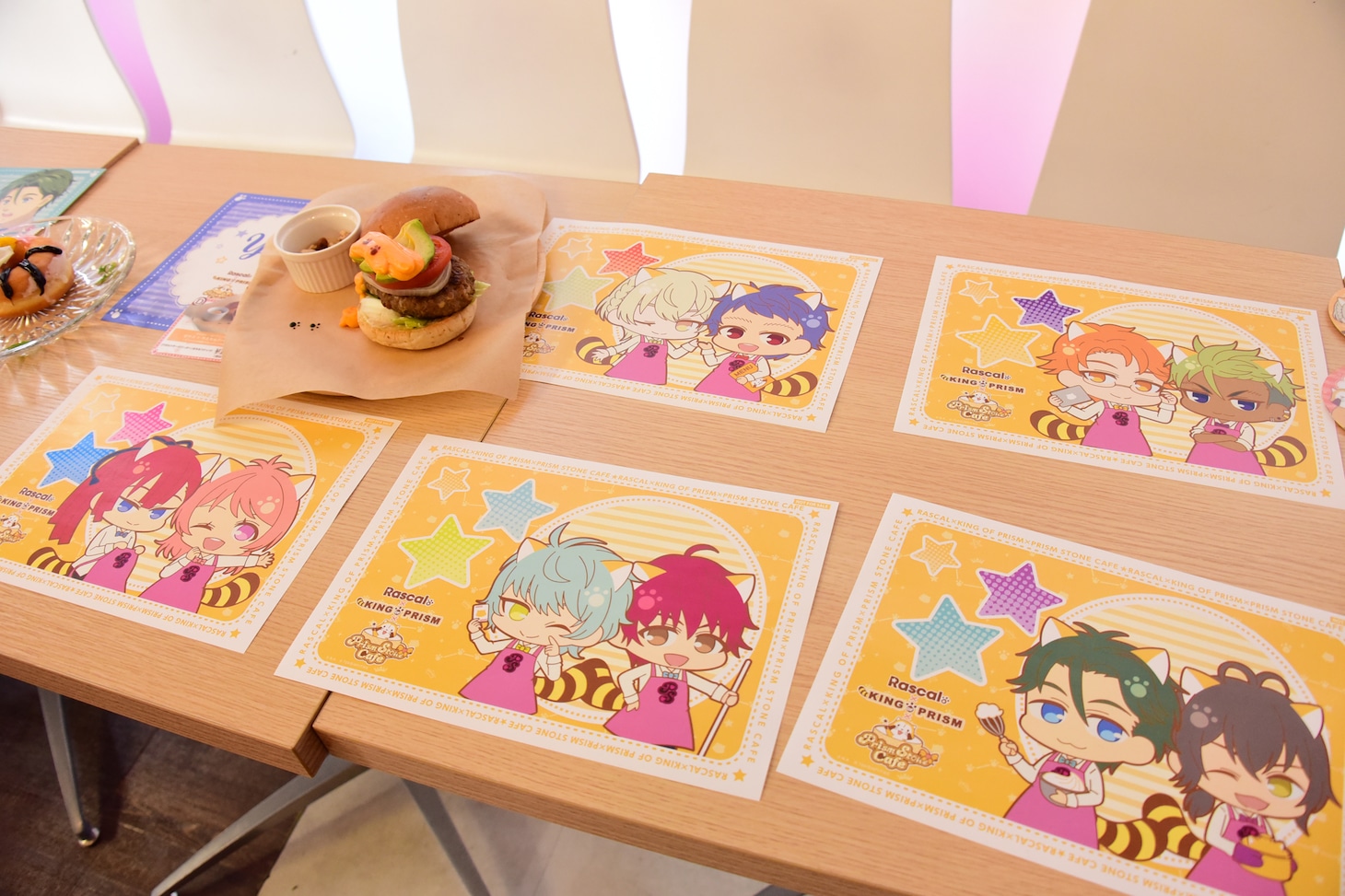 ノベルティのランチョンマットの一例。