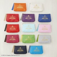 N賞「フェイクレザーポーチ リボンチャーム付き」