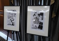 会場に展示された「レイリ」の原稿。