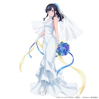 「SSSS.GRIDMAN『宝多六花』ウェディングドレスver.」のイラスト。