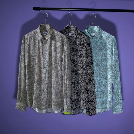 「杜王町地図 コラボ総柄シャツ」