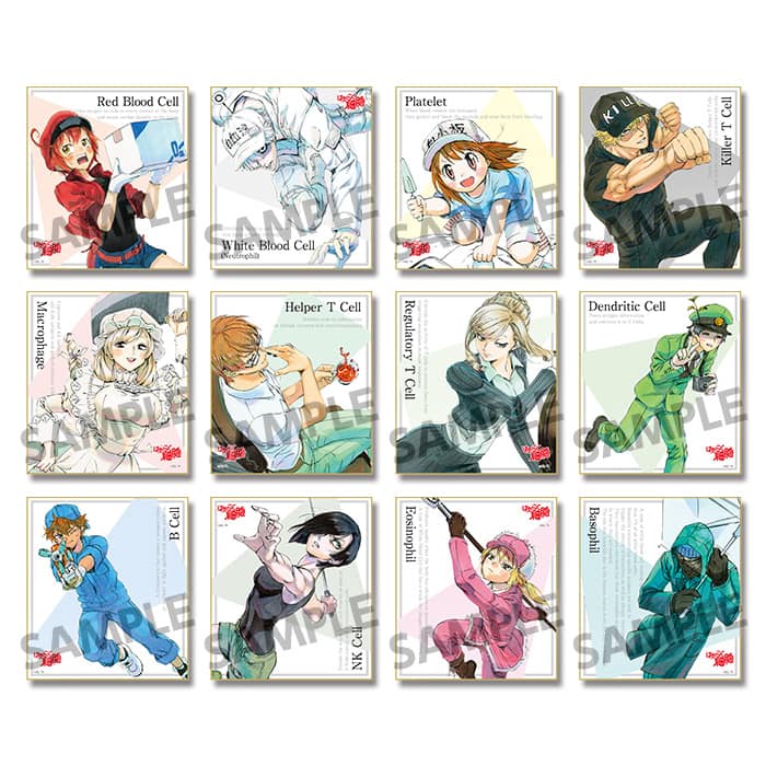 はたらく細胞原画展」先行販売グッズが登場、清水茜の原画を使用した 