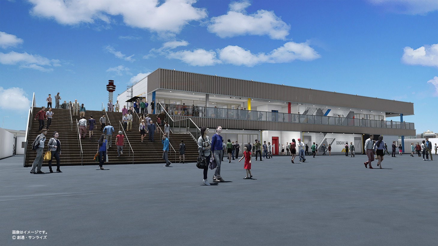「GUNDAM FACTORY YOKOHAMA」のイメージ。