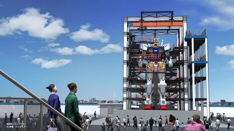 「GUNDAM FACTORY YOKOHAMA」にある「GUNDAM DOCK」エリアのイメージ。