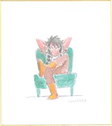 監督を務める浜名孝行のイラスト。