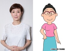 長谷川町子役を演じる戸田恵子。