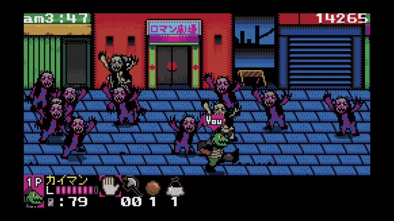 「ドロヘドロ 8bitゲーム　～リビングデッドデイ・サバイバー～」のプレイ画面。