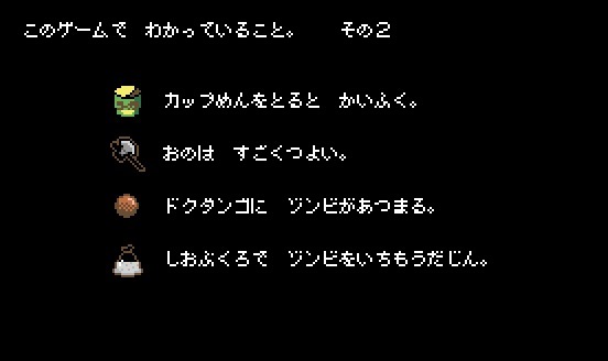 「ドロヘドロ 8bitゲーム　～リビングデッドデイ・サバイバー～」のマニュアル。