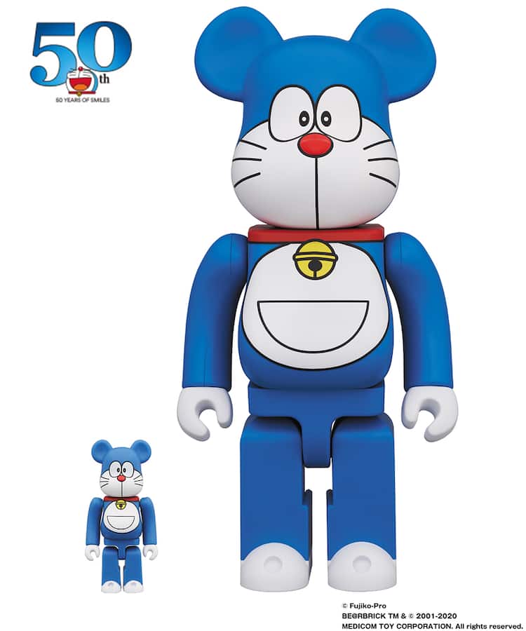 ドラえもん 50周年を記念したbe Rbrick 猫型ロボットが熊のフィギュアに コミックナタリー