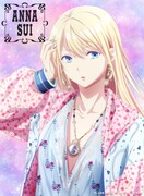 「ランウェイで笑って藤戸千雪とANNA SUIとのコラボイラスト。