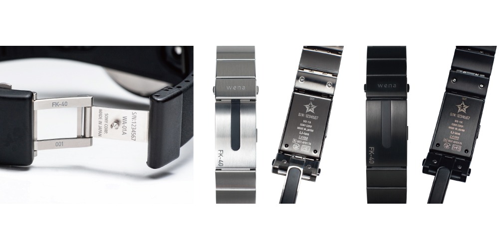「wena wrist designed by 河森監督」のバンド部分。