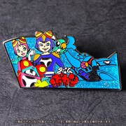 「タツノコプロキャラクター額装ピンバッジセット」より、「タイムボカン」のバッジ。