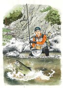 弘兼憲史のイラスト。