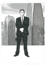 弘兼憲史のイラスト。