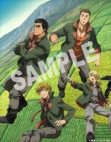 「機動戦士ガンダム 鉄血のオルフェンズ」Blu-ray BOXのインナージャケットイラスト。