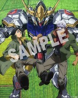 「機動戦士ガンダム 鉄血のオルフェンズ」Blu-ray BOXのインナージャケットイラスト。