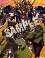 「機動戦士ガンダム 鉄血のオルフェンズ」Blu-ray BOXのインナージャケットイラスト。