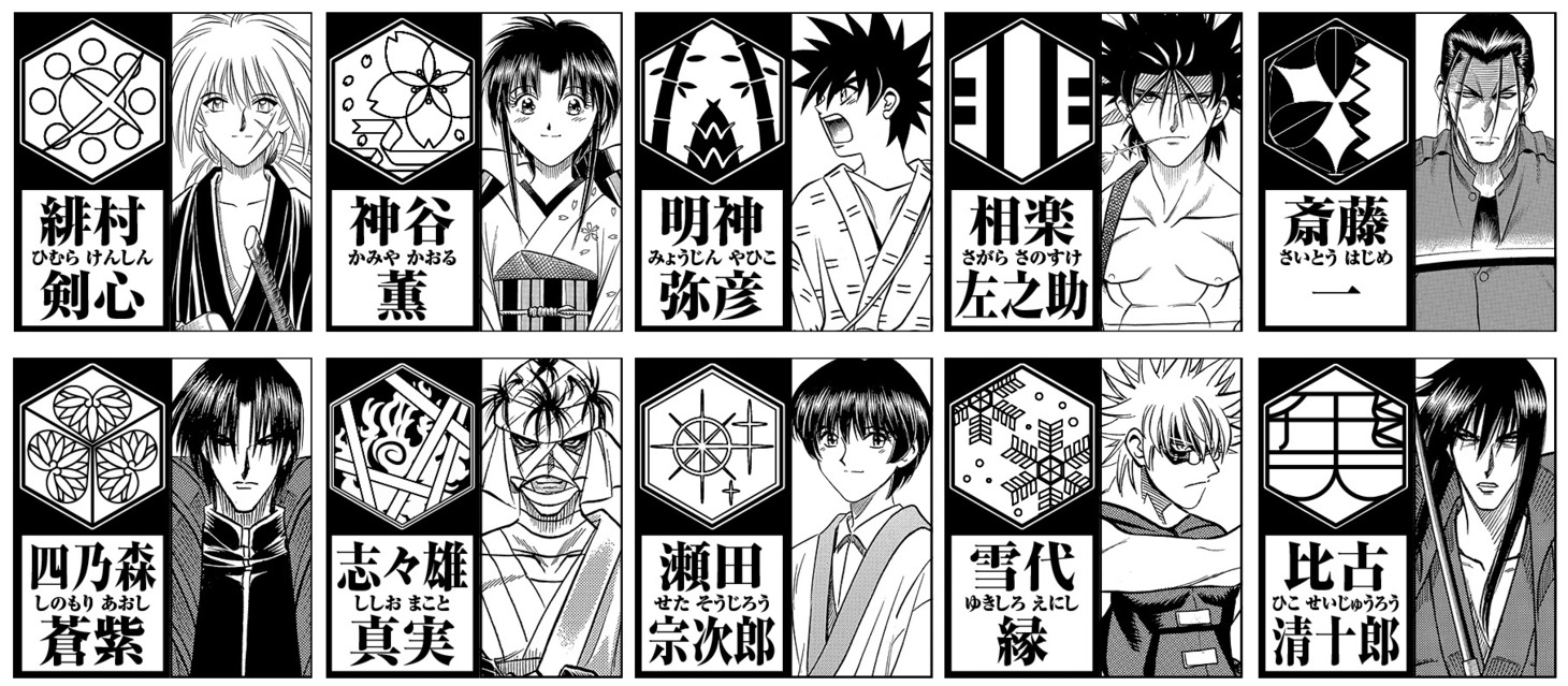 劇中キャラクターの家紋。(c)和月伸宏/集英社