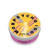 「モブサイコ100 II」の霊幻新隆をイメージしたブレンドティーの缶パッケージ。