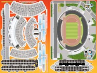 旧国立競技場のペーパークラフト。
