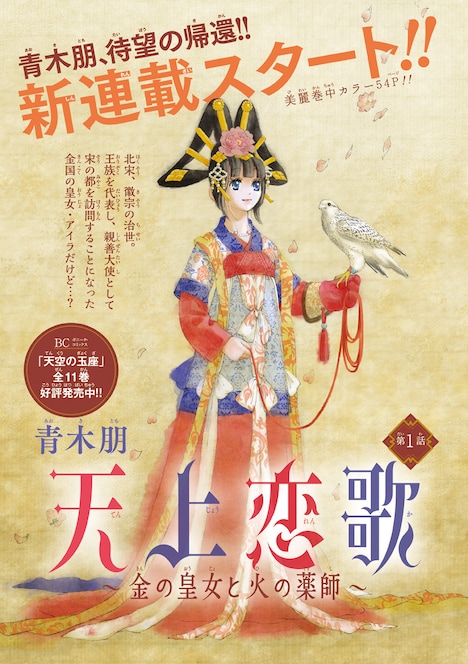 「天上恋歌～金の皇女と火の薬師～」扉ページ