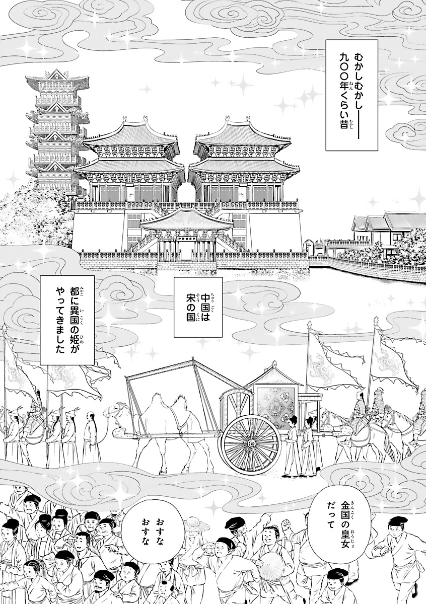 「天上恋歌～金の皇女と火の薬師～」より。