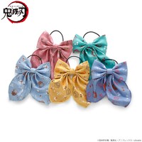 「鬼滅の刃 モチーフ総柄リボンヘアゴム」