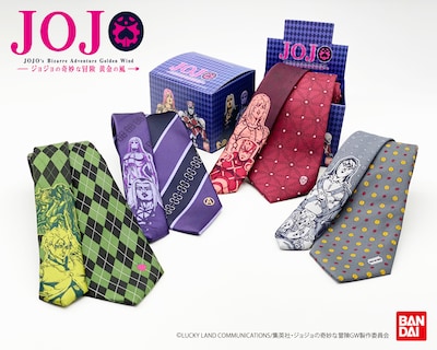 TVアニメ「ジョジョの奇妙な冒険 黄金の風」をモチーフにしたネクタイの第2弾。